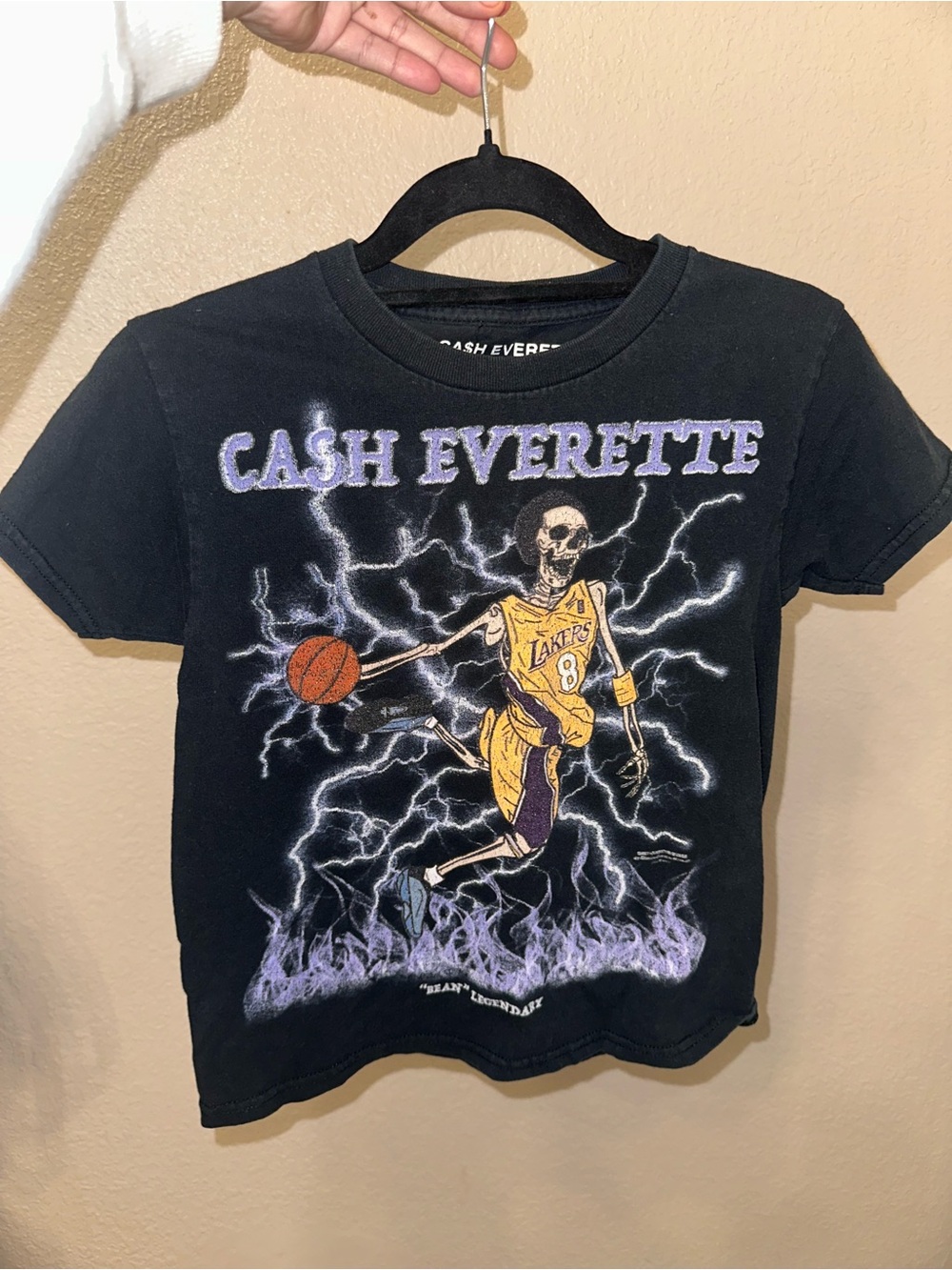 Cash Everette Kobe skeleton tee